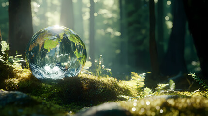 Ecological Earth Glass Sphere