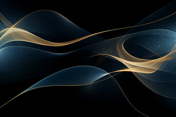 A simple elegant glowing shapes pattern futuristic abstract on sleek background, for luxury designs, digital art, or high-end branding materials.
