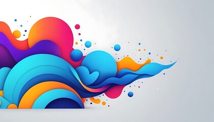 abstract colorful background with splashes