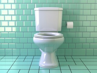 Compact Wall-Mounted Toilet with Modern Design