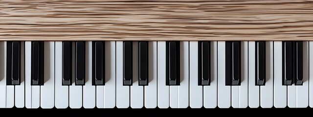 A close-up of the keys on an upright piano, focusing only on one or two notes in white and black with visible details like wood grain