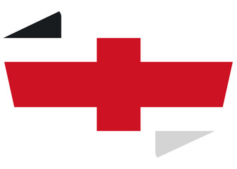 Folded Icon of England Flag