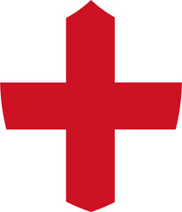 Shield Icon of England Flag