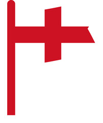 England Flag Crisp Flown