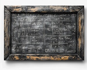 Playful Chalkboard Style Frame with Scribbled Doodles and Lines