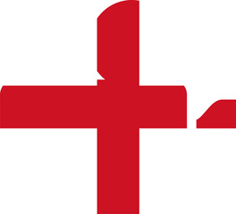 Obraz premium England Flag on Documenrty icon