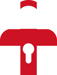 England flag on Lock icon