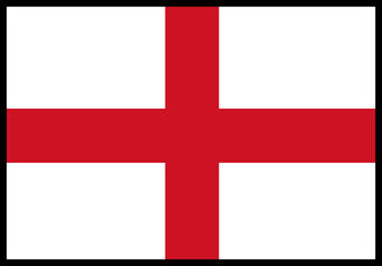 Obraz premium England Flag rectangle Icon