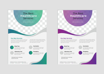 Modern Medical Healteare Flyer Poster Design