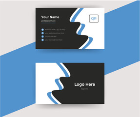 Business card for business and personal use. Vector illustration design.