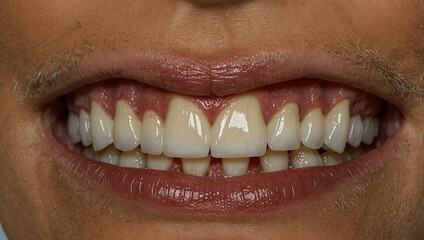 Fototapeta premium Combined removable denture made from acetone and acrylic.