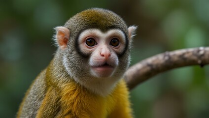 Obraz premium Common squirrel monkey.