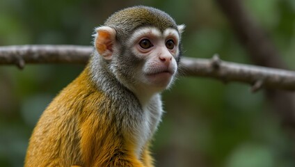 Obraz premium Common squirrel monkey.