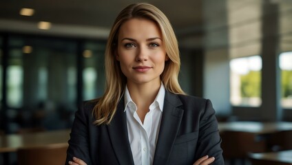 Confident businesswoman portrait.