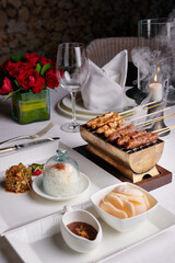 Chicken sate Beef Sate