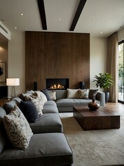 Contemporary living room design.