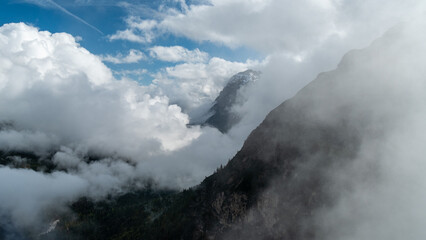 Dolomite Peaks in a Tapestry of Autumn Hues