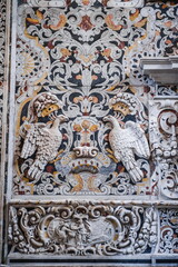 interior of  casa professa church in Palermo in Sicily