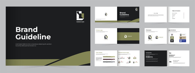 Brand Guidelines Brand Manual Layout or Brand Guidelines Brand Identity Brand Manual template