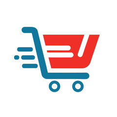 Online Shopping Logo Design Vector Illustration for E-commerce Branding