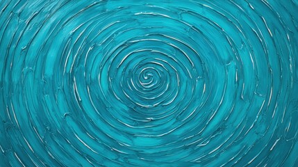 Swirling Turquoise Textured Background with Circular Motion and Depth Effects