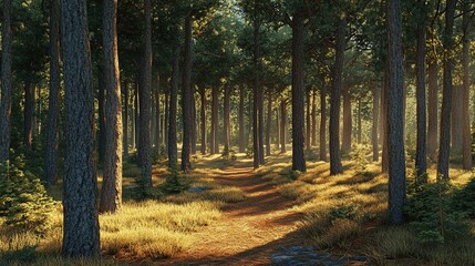 Obraz premium Forest of calm and relaxation