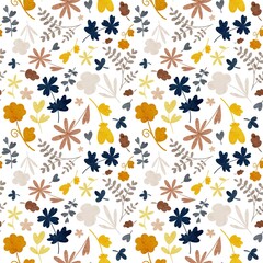 seamless background with flowers