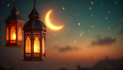 Fototapeta premium lanterns in the night