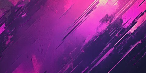 Vivid geometric patterns create a striking visual experience with bold purple and pink hues, showcasing modern design elements and layered textures.