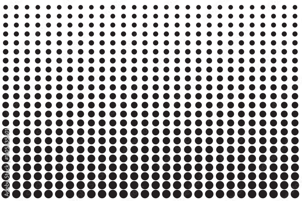 Poster abstract halftone dotted background. black polka dot pattern vector. halftone texture with dots prin