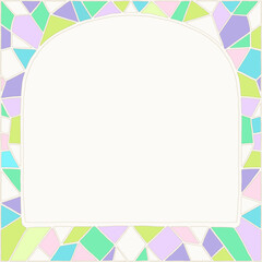 colorful background with frame