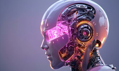 Artificial Imagination, a vibrant exploration of technology enhancing creativity, blending colors and forms in a futuristic landscape.