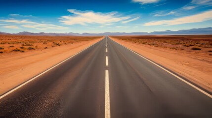 endless road with fresh and clean surface 