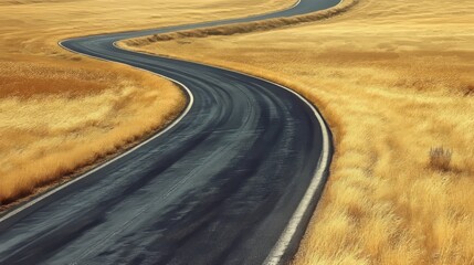 Fototapeta premium above view of road 