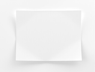 Single sheet of paper on white background with faint dust , background, grain