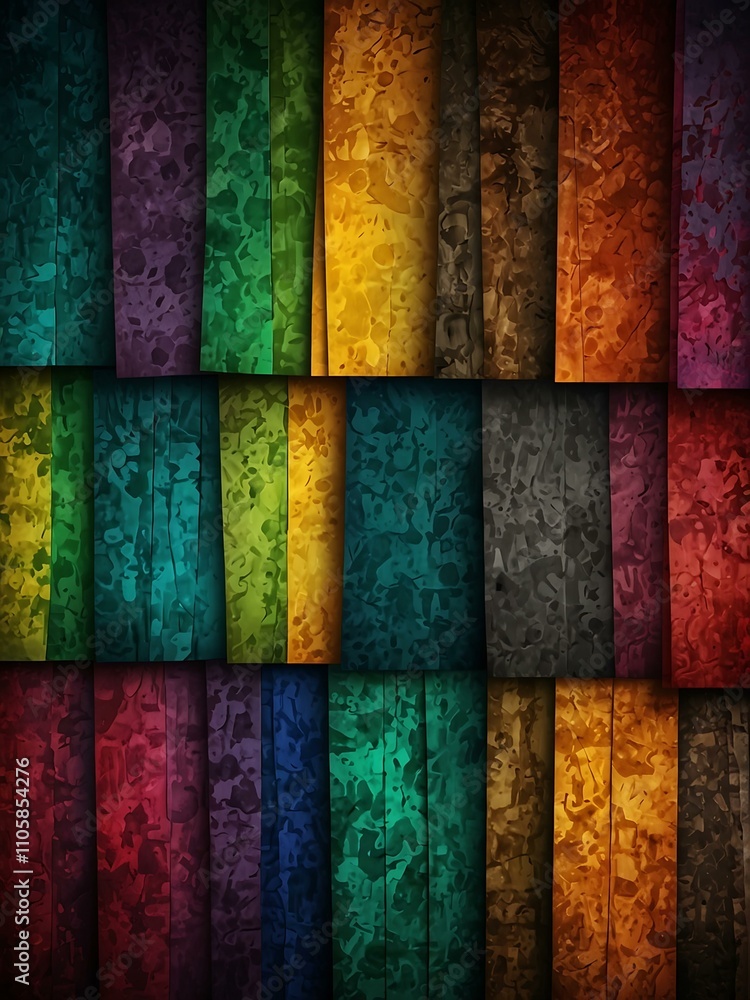 Poster creative abstract color texture with layered patterns.