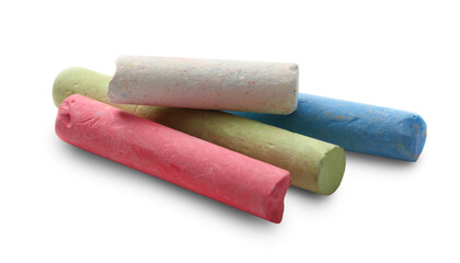 Pastel chalks in heap