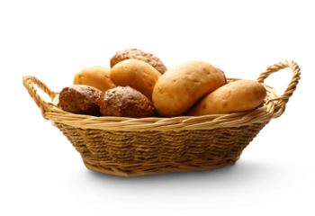 White and brown buns