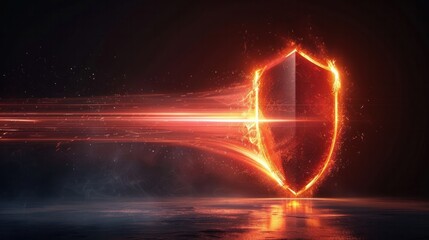 Dramatic and intense energy burst of fiery plasma luminous radiance and powerful explosive forces in dynamic motion