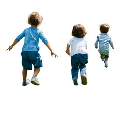 Kids Jumping, Boys Play, Child Fun