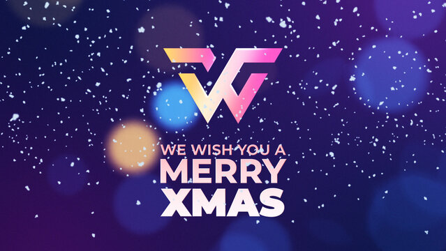 Xmas Snow Modern Glitch Logo Reveal 69  1:1 16:9 9:16
