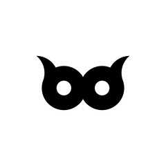 owl eye mask vector illustration