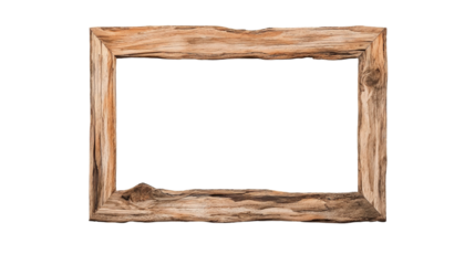 Rustic wooden frame photo empty background natural setting focused view