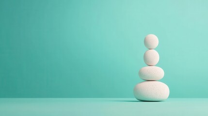 Hormonal imbalance recovery process, uplifting design, 3D illustration