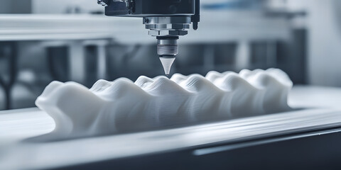 Impressora 3D criando objeto detalhado