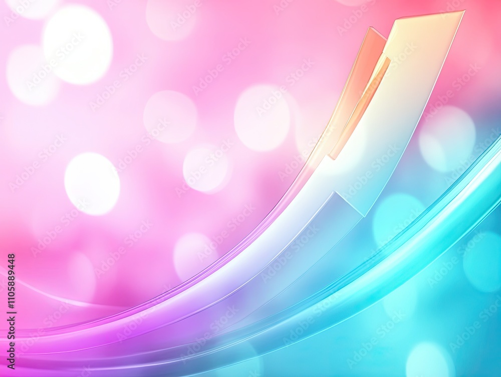 Poster vibrant abstract background with soft bokeh effect in pink and blue tones for modern design and crea