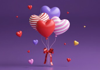 Heart-Shaped Balloons for Valentine's Day