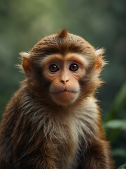 Cute monkey illustration.