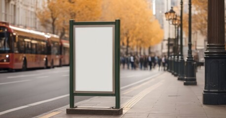 Mockup of street advertising poster, street advertising, marketing