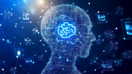 Digital innovation comes alive with dynamic representations of artificial intelligence.